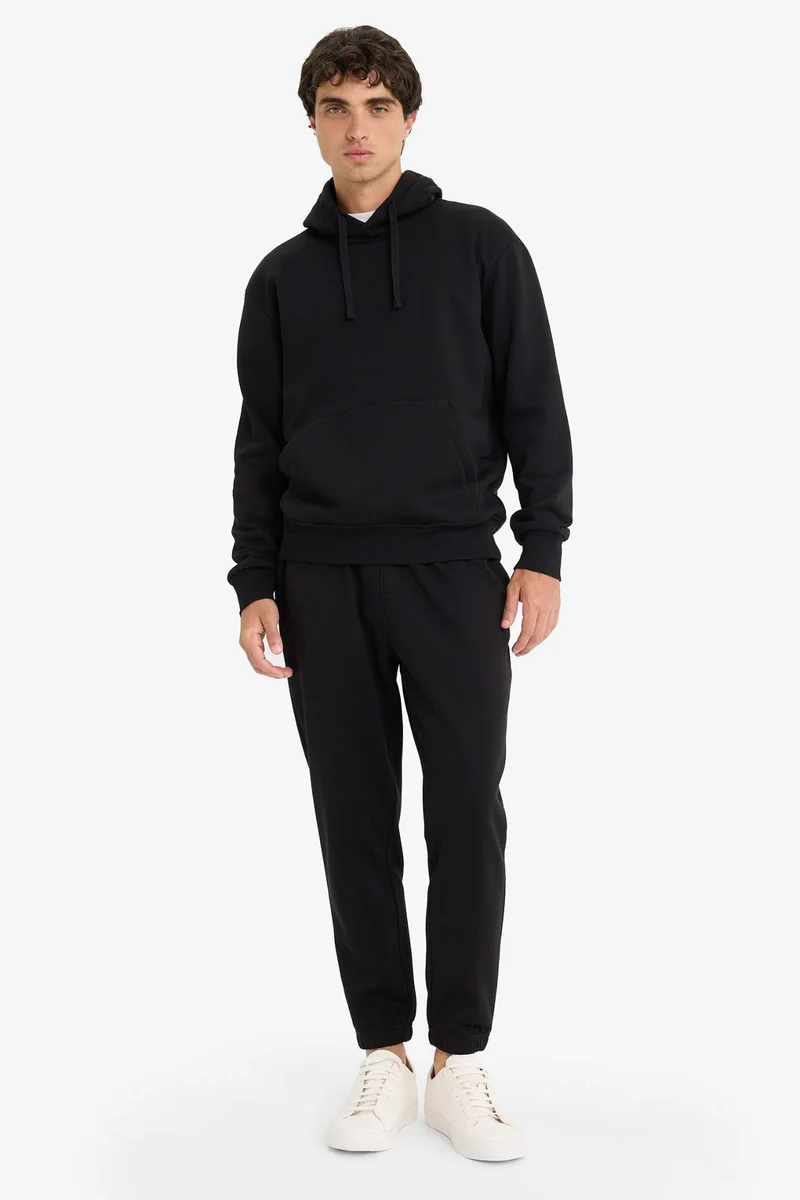ديفاكتو Regular Fit Soft Lining Basic Hoodie