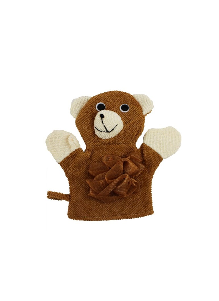 AL QADAH - Cartoon Shaped Bath Body Gloves Make Bath Time Fun and Gentle - Image 1