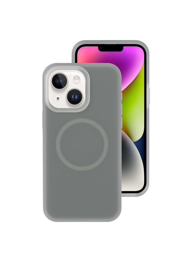 اس-توب جراب لهاتف iPhone 14 Plus مصنوع من السيليكون السائل الهلامي المغناطيسي MagSafe - Image 1