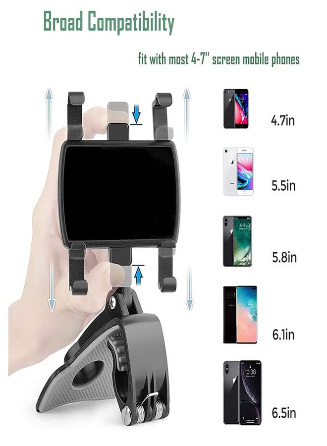 YAOKEEP Universal Car Phone Holder Mount,360 Degrees Rotation Dashboard Phone Holder [Upgrade Clip Never Fall],car Phone Mount for iPhone,Samsung,Google,Nokia,and 4 to 7" Smartphones - Image 5