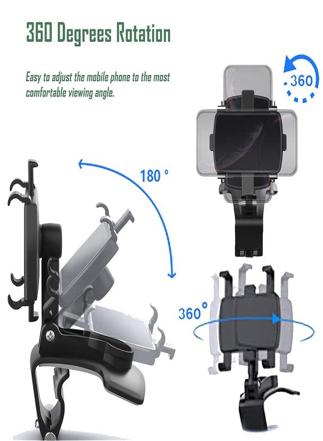 YAOKEEP Universal Car Phone Holder Mount,360 Degrees Rotation Dashboard Phone Holder [Upgrade Clip Never Fall],car Phone Mount for iPhone,Samsung,Google,Nokia,and 4 to 7" Smartphones - Image 3
