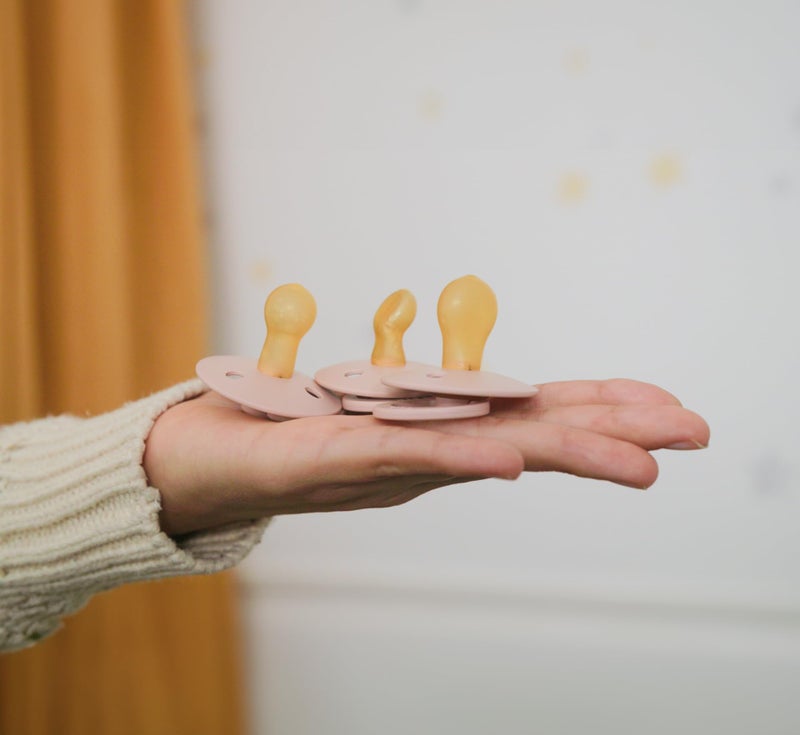 BIBS Pacifiers 0-6 Months | 3-Pack Soothers | BPA-Free Symmetrical Nipple | Made in Denmark | Ivory Try-It Collection (Ivory) - Image 5