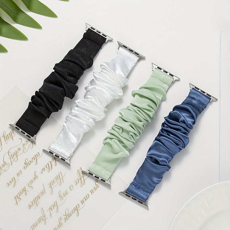 Blue Elastic Strap For Apple Watch 42 44 45 49 46 M S10 - Image 1