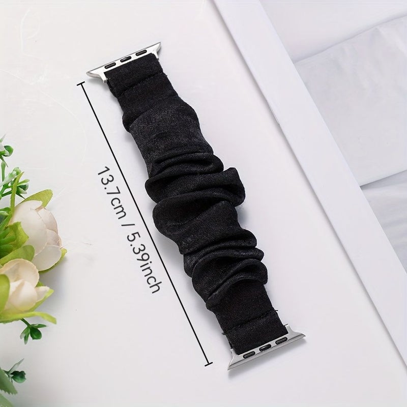 Blue Elastic Strap For Apple Watch 42 44 45 49 46 M S10 - Image 2
