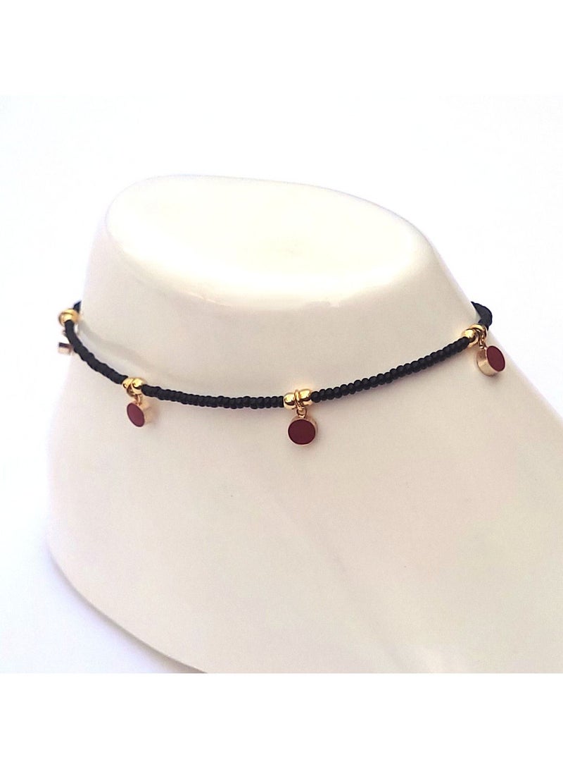 Alwan Long Size Evil Eye Anklet  - Image 3