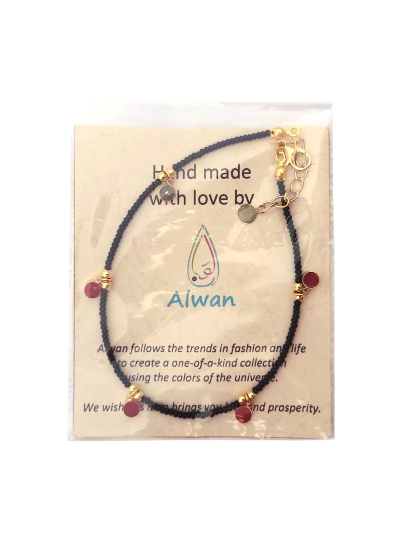 Alwan Long Size Evil Eye Anklet  - Image 4