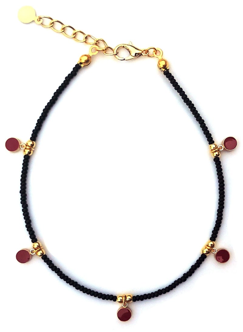 Alwan Long Size Evil Eye Anklet  - Image 2