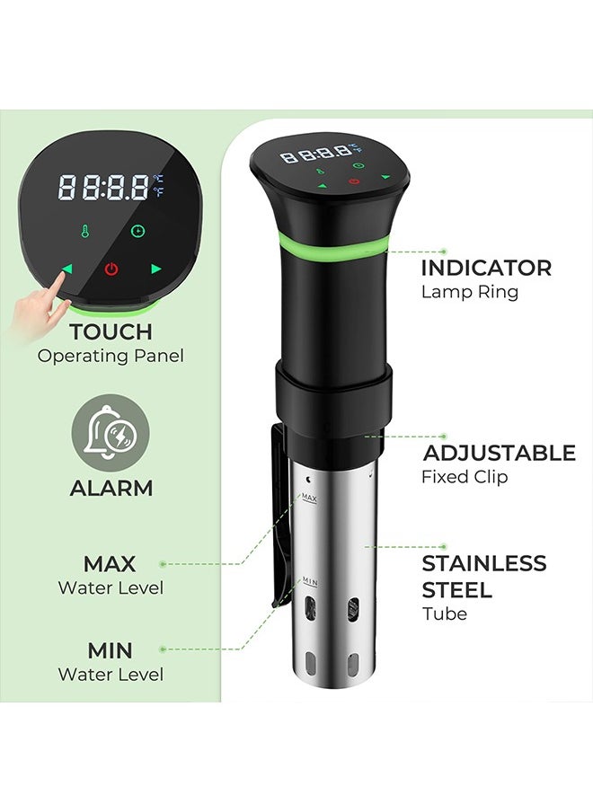 Sous Vide Machines, Immersion Circulators, Precision Cooker, with Recipe,Temperature and Time Digital Display Control