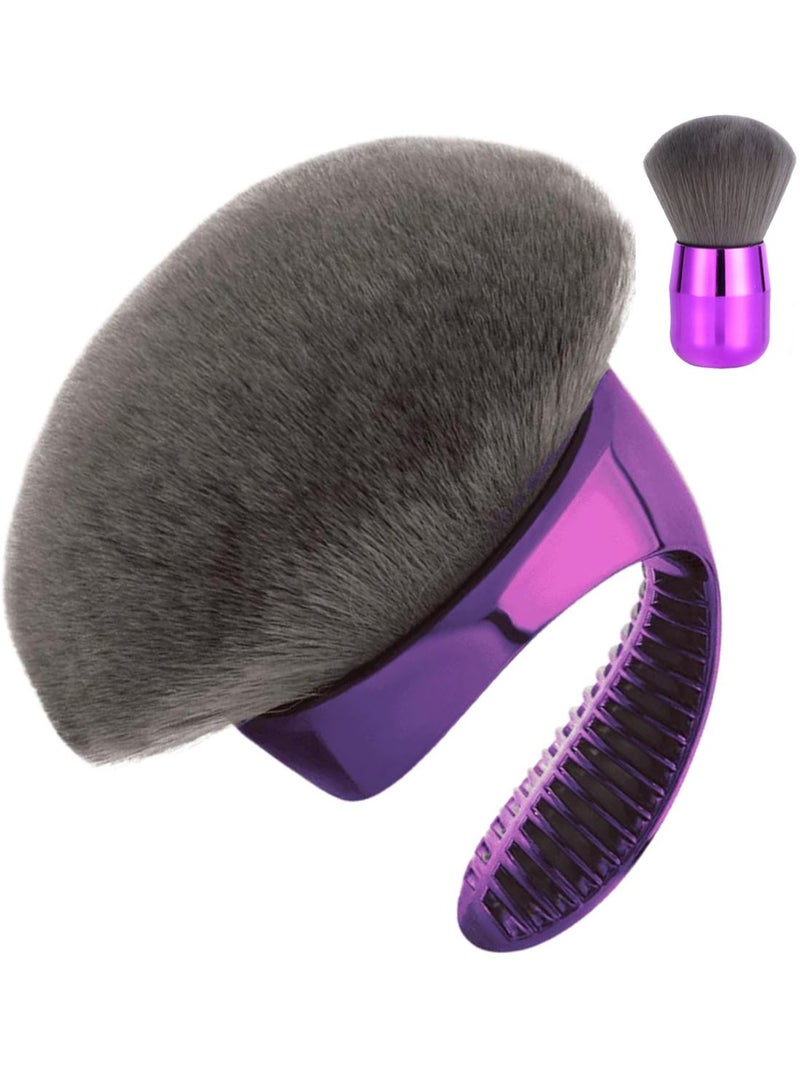 Travel Fantasy Makeup Brush - High-Density Bristles Tanning Self Tanner  Coverage Perfector Large Makeup Brush for Flawless Face & Body Application - Image 1