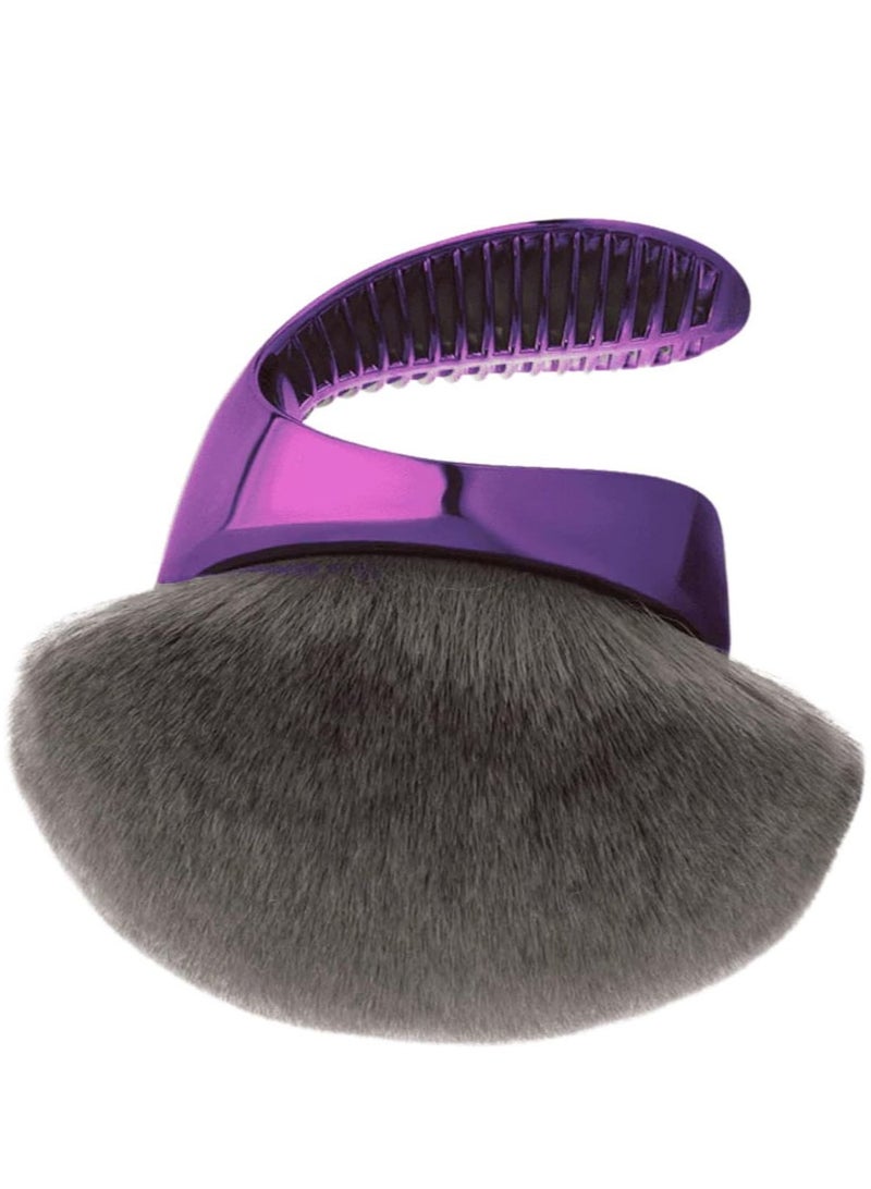 Travel Fantasy Makeup Brush - High-Density Bristles Tanning Self Tanner  Coverage Perfector Large Makeup Brush for Flawless Face & Body Application - Image 2