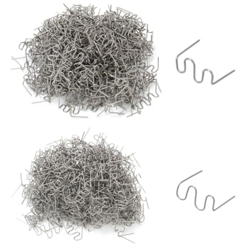 1000pcs Welding S Wave Staples, 2 Size Welding Staples, Stainless Steel Hot Staple kit, Automotive Bumper Repair Staple, Automotive Bumper Repair Weldings Wire Nails - Image 1