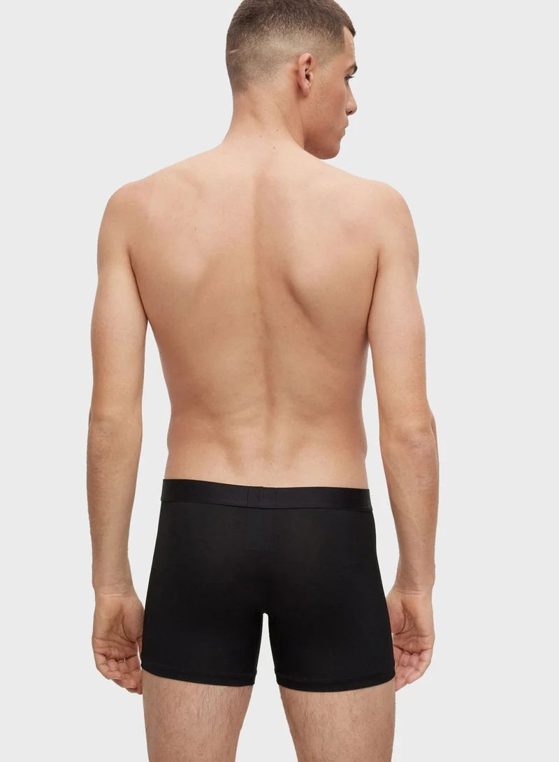 BOSS BOXER BRIEFS WITH LOGO WAISTBAND