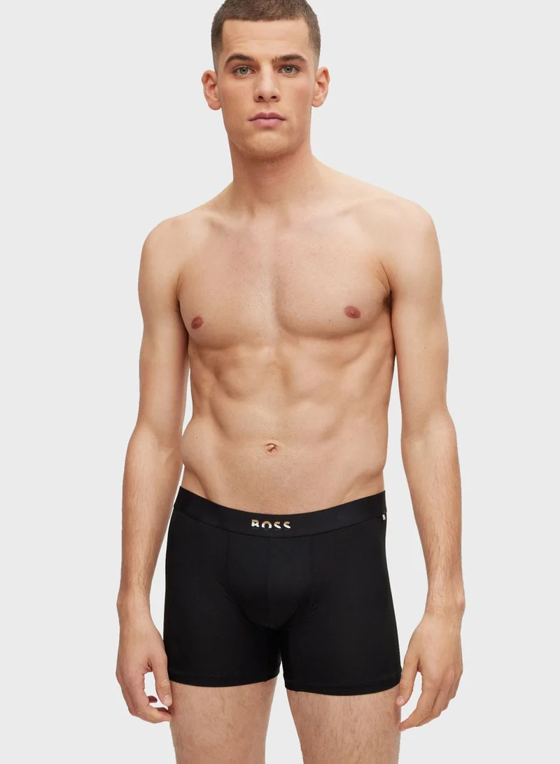 BOSS BOXER BRIEFS WITH LOGO WAISTBAND