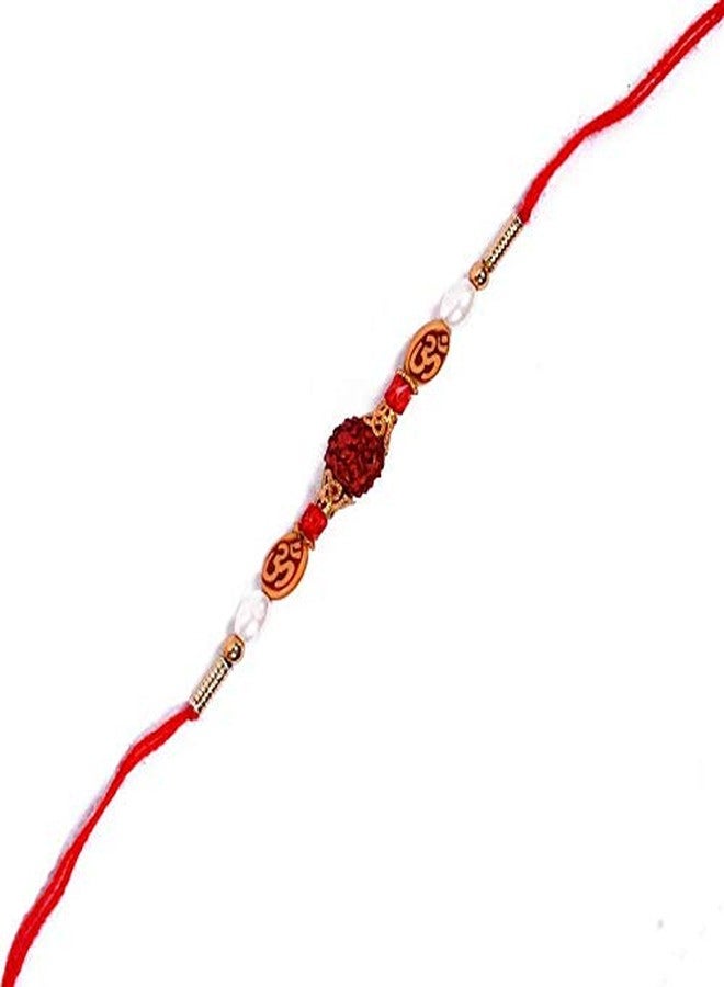 Alwaysgift Marvellous RUDRAKSH Bond Rakhi with Roli Chawal Combo for Brother Bhaiya Sister Raksha Bandhan Gift, Best Rakhi for Brother, Bhaiya Bhabhi - Image 2