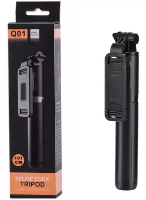 Q01 Multi-function 101cm Bluetooth Tripod Selfie Stick Tripod
