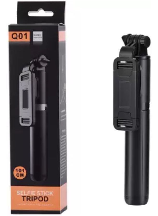 Q01 Multi-function 101cm Bluetooth Tripod Selfie Stick Tripod