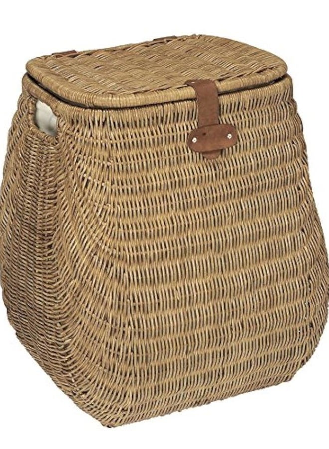 KOUBOO Bulging Wicker 2 Load Capacity Laundry Hamper with Liner - Image 1