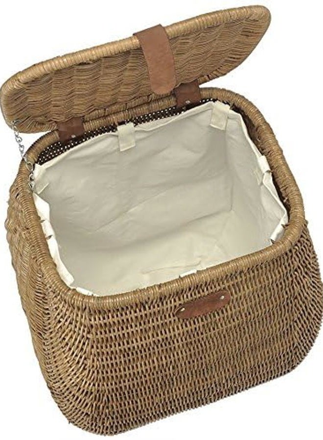 KOUBOO Bulging Wicker 2 Load Capacity Laundry Hamper with Liner - Image 4