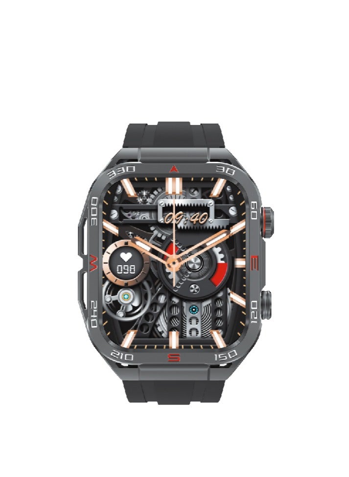 ليفور ساعة ليفور الرياضية الذكية 2.05 بوصة شاشة كاملة LWS623-أسود - Image 2