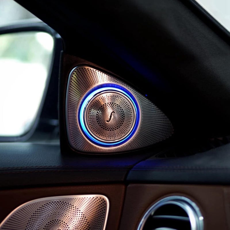 Fydun Car Audio Tweeters with LED Ambient Lighting Kit - 7 Color 3D Rotating Tweeter Replacement for Benz S-Class W222 Pre-Facelift 2014-2017 - Image 5
