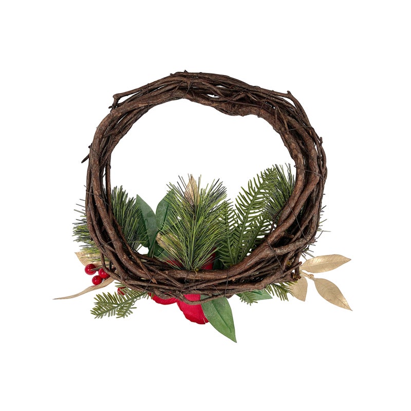 CHRISTMAS MAGIC Wreath Red/Gold 30cm - Image 2