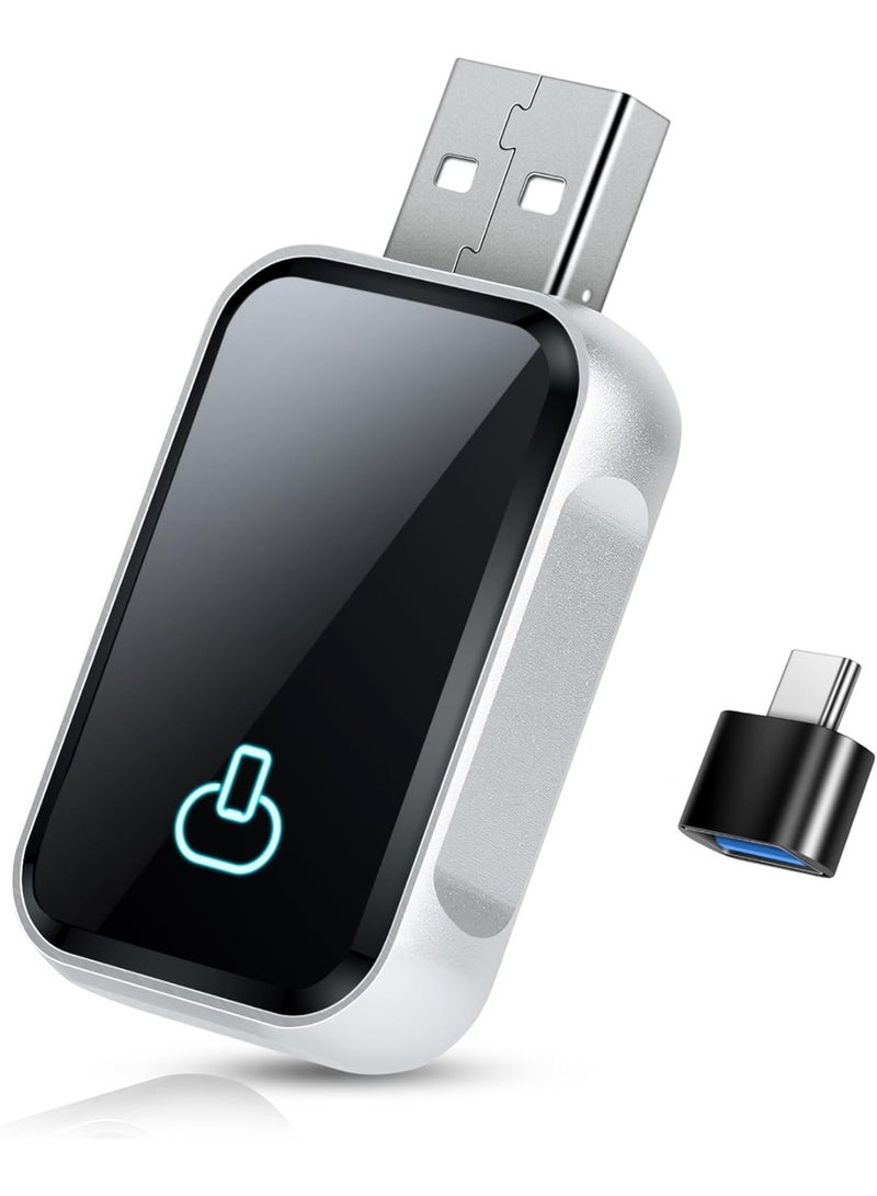 محول كار بلاي وAndroid لاسلكي 2025 – جهاز 2 في 1 يحوّل الأنظمة السلكية إلى لاسلكية، عملي وسهل الاستخدام للسيارات مع USB/Type-C - Image 1