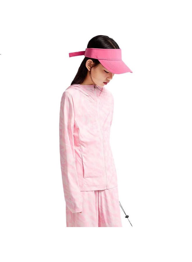 Annil Girls' Sun Protection Jacket Summer New Ice-Cool Elastic Hooded Fashion Slim Fit Sports - Image 2
