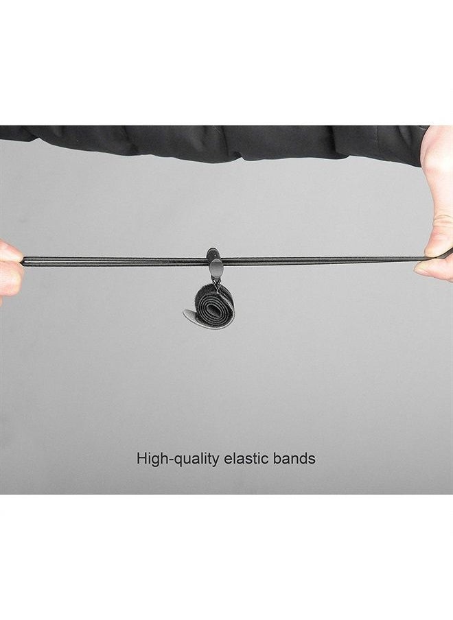 SLOW DOLPHIN Backdrop Background Muslin String Clips Holder Multifunctional for Photo Video Photography Studio 16 Pack, Black 