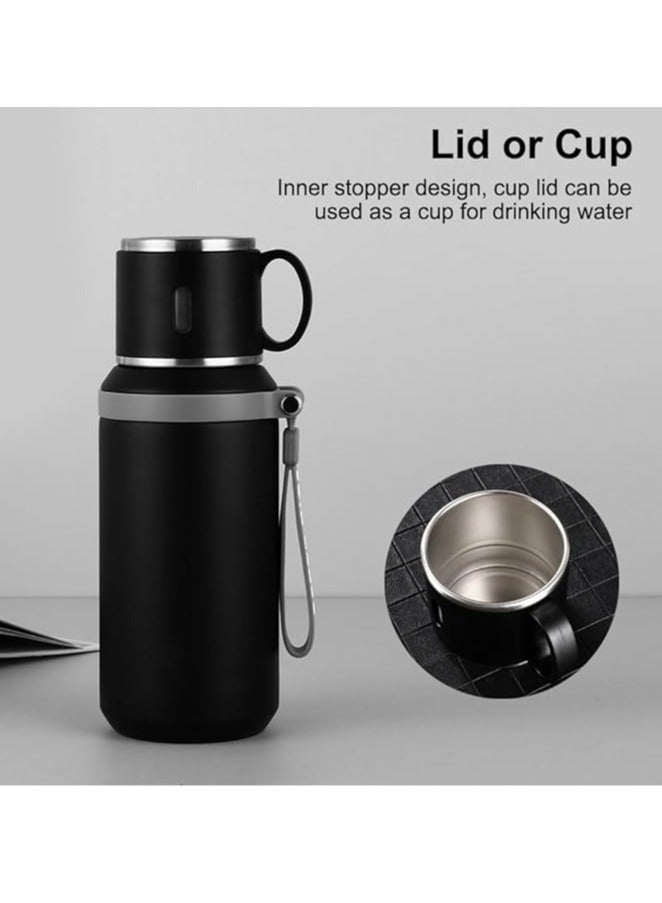 عربست كوب سفر، ترمس من الفولاذ المقاوم للصدأ بسعة 600 مل مع غطاء، زجاجة مياه معزولة ومضادة للتسرب للرجال والنساء - Image 3