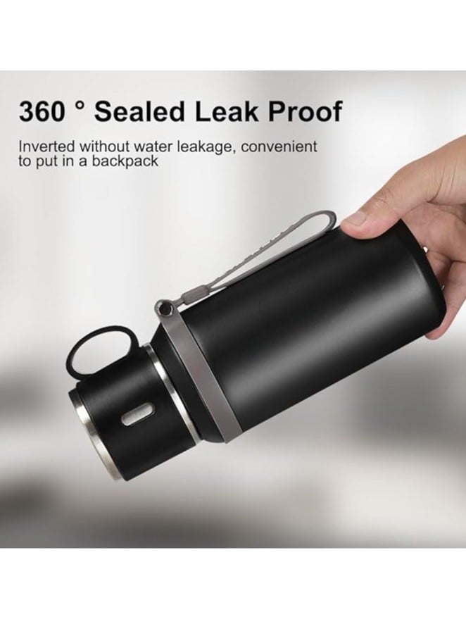 عربست كوب سفر، ترمس من الفولاذ المقاوم للصدأ بسعة 600 مل مع غطاء، زجاجة مياه معزولة ومضادة للتسرب للرجال والنساء - Image 5