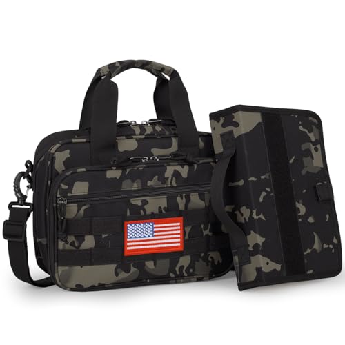 ATRIPACK Tactical Large Bible Cover for MenDouble Layer Bibles Bag With Detachable Book Carrying Case Covers for Bible Organizer with Zippered PocketsChurch Case with Handle - Image 1