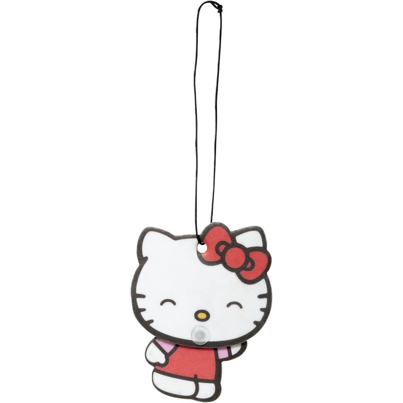 Plasticolor Hello Kitty Automotive Air Fresheners: PlastiColor WIiggle Hanging Car Air Freshener - Odor Eliminator for Car, Cute Hanging Air Freshener for a Fresh Driving Experience, 3 Packs - Image 2