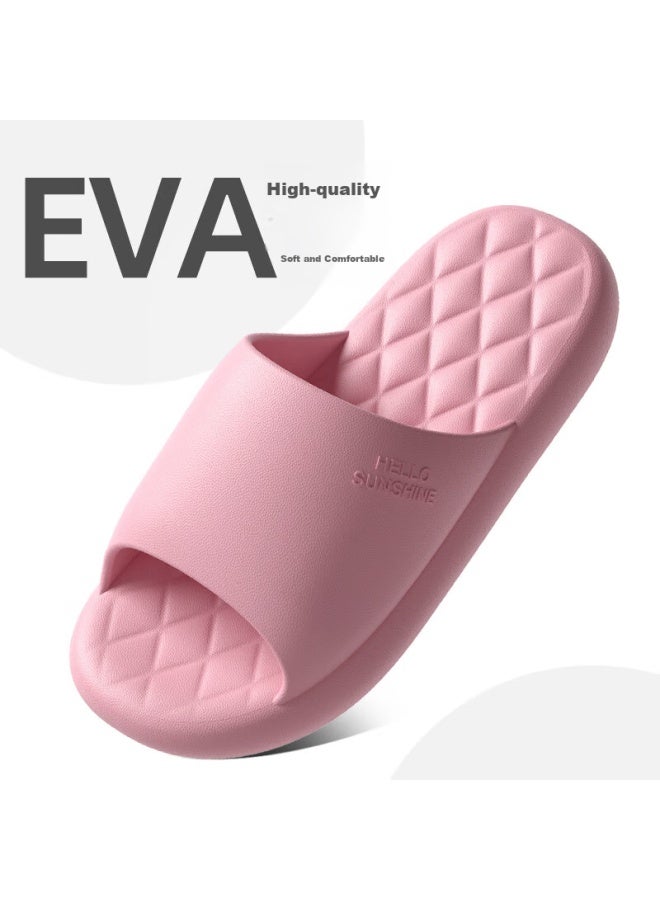 Lurad Slippers For Men, Summer Thick-soled, Home Use, Antibacterial, Non-slip, Odor-resistant, Indoor Bathroom Sandals For Women, Pink, Size 39-40 - Image 3