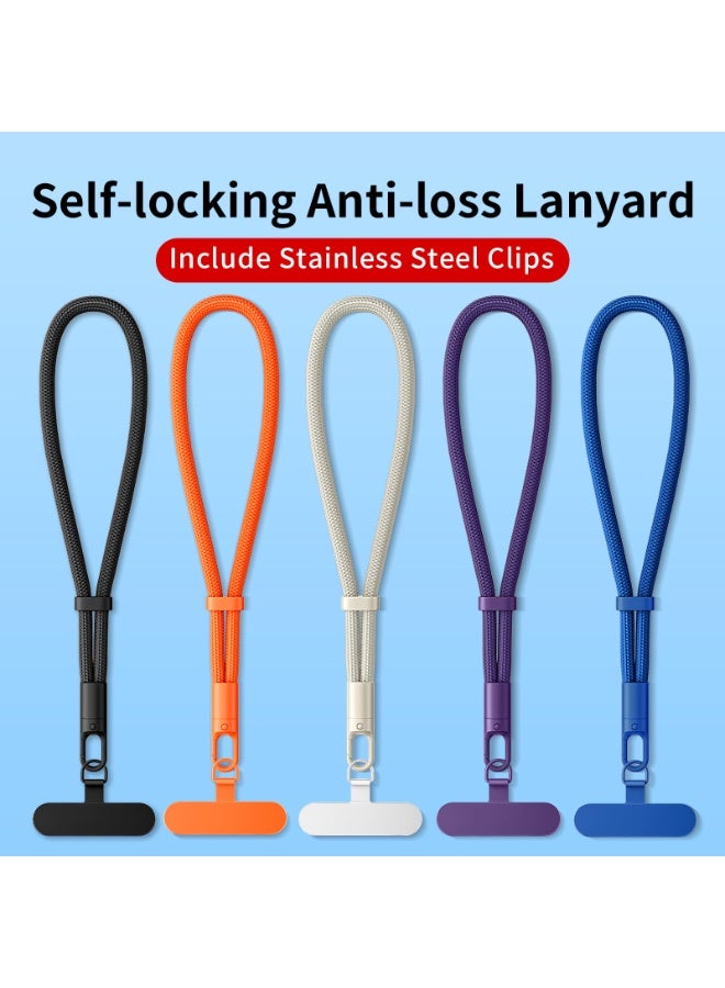 HZYH Hand Wrist Strap Lanyard, Universal Cell Phone Multifuctional Patch Lanyards, Phone Wristlet, Phone Hand Lanyard, Phone Charm, Keychain (Purple) - Image 5