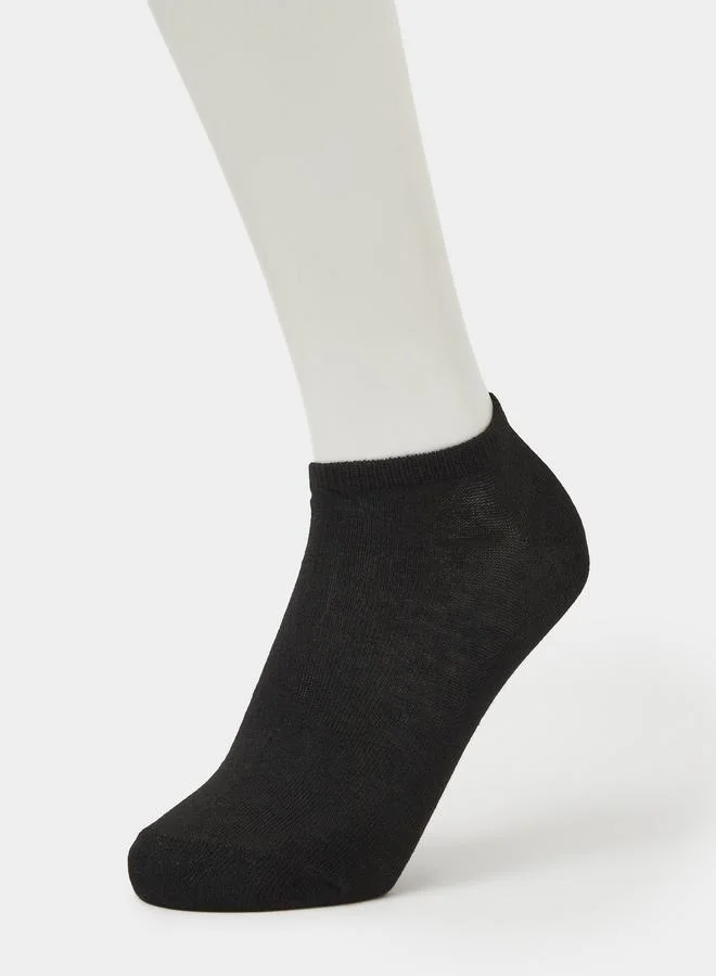 ستايلي Pack of 3 - Solid Ribbed Cuff Socks