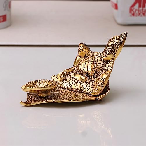 Kridaykraft Metal Kuber Deepam Oil lamp for or Bringing Good Luck, Prosperity and Wealth, - Image 4
