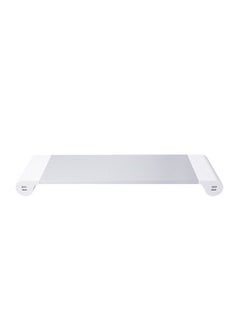 FlashHawk Monitor Stand Riser,Aluminum Computer Stand with 4 USB Port Charging and Keyboard Storage for Laptop/TV Printer/Fax Machine/Computer/iMac/MacBook  - Image 2