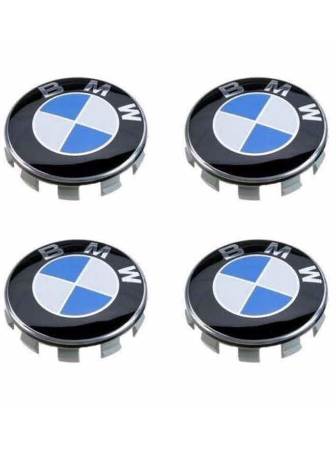Suitable for BMW car hub cap standard 68mm 3 series 5 series X1X5X6 center cover M standard 10 claw blue and white tires - Image 1