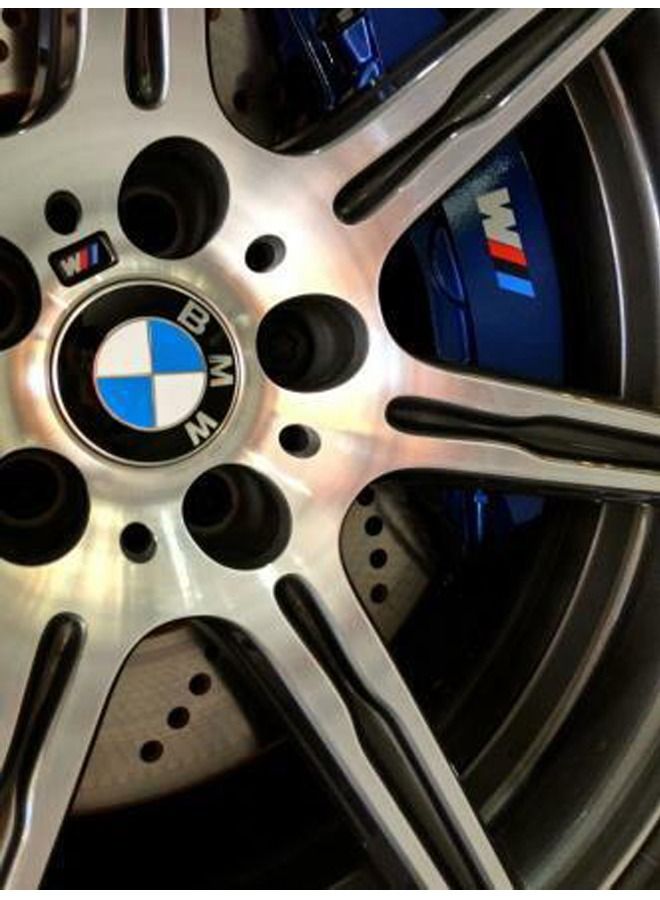 Suitable for BMW car hub cap standard 68mm 3 series 5 series X1X5X6 center cover M standard 10 claw blue and white tires - Image 2