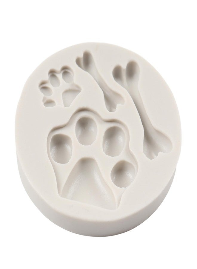 QDMOLDS قوالب سيليكون على شكل مخلب قطة أو كلب، قوالب عظمة لتزيين الكيك والكب كيك، زينة للشوكولاتة والحلوى والطين البوليمري ومعجون الصمغ. - Image 5