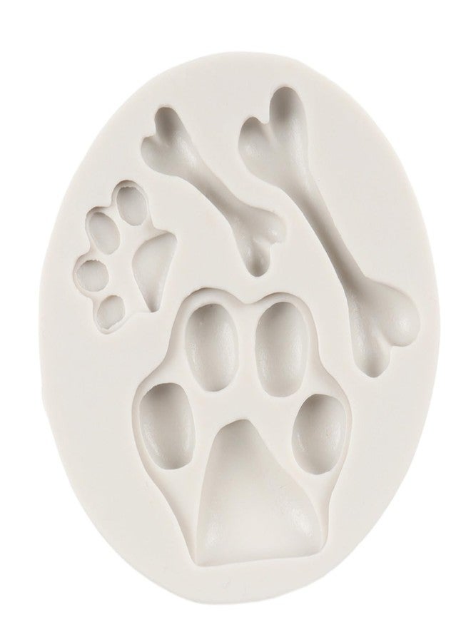 QDMOLDS قوالب سيليكون على شكل مخلب قطة أو كلب، قوالب عظمة لتزيين الكيك والكب كيك، زينة للشوكولاتة والحلوى والطين البوليمري ومعجون الصمغ. - Image 4