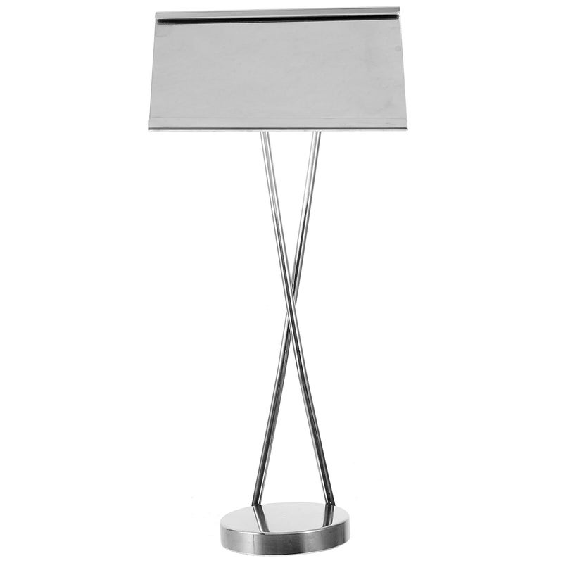 Stainless Steel Place Card Holders And Table Number Stands With Metal Clip 20cm X Shape - Image 2