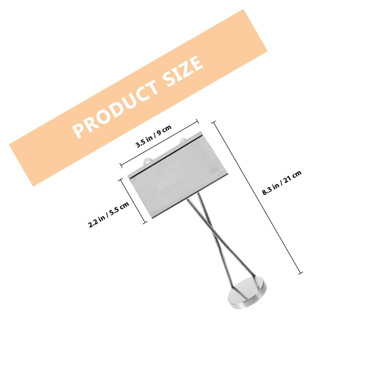 Stainless Steel Place Card Holders And Table Number Stands With Metal Clip 20cm X Shape - Image 3