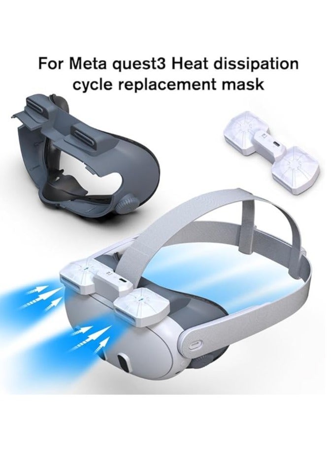 General Meta Quest 3 Replacement Face Shield, Meta Quest3 Air Circulation, Cooling Cycle Replacement Face Shield, Relieves fog and hot air, for Meta Quest 3 accessories  - Image 2