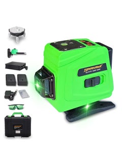 Tomahawk TOMAHAWK TLL12N 12 Lines Green Laser Level Pro 25m 4x360 4D Green Cross SelfLeveling Professional Laser Line for Construction with Two 360 VerticalHorizontal Laser Level  - Image 1