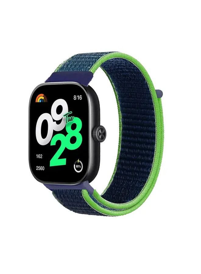 حلقة النايلون الجيرية لساعة Redmi Watch 4 و5 Mi Band 8 و9 Pro - مريحة وناعمة - Image 1