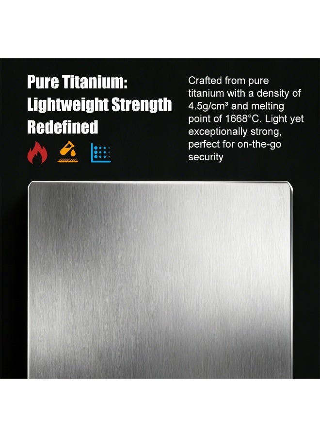 vaultigo Titanium Rectangle Seed Phrase Backup Plate - Image 4