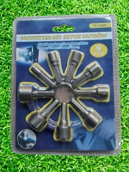 SHB SHB Metric Socket Wrench Set Power Nuts Driver Socket 14 Hex Shank Drill Bit Set  - Image 1