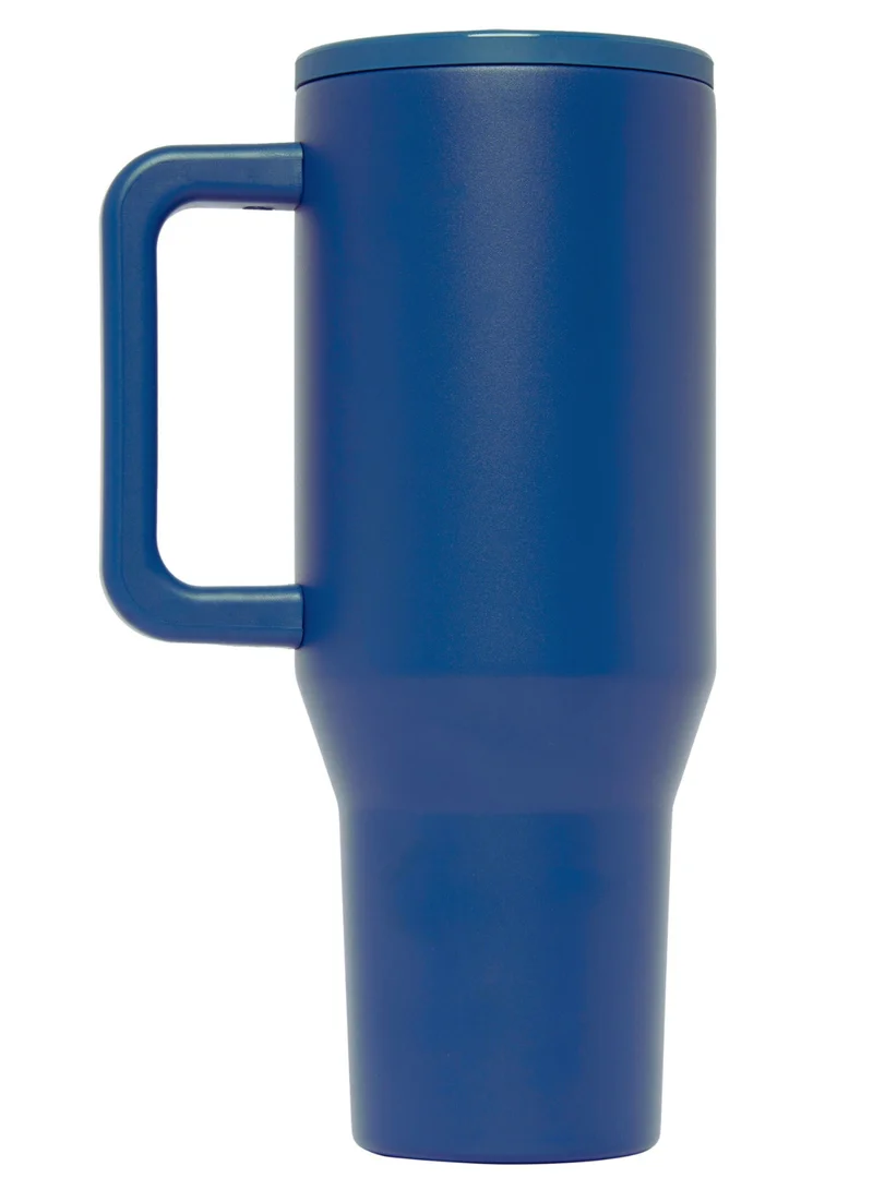 Prickly Pear Stainless Steel Water Bottle 40 Oz Hydrator Navy Logo