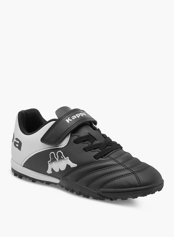 Kappa Boys' Panelled Football Shoes with Hook and Loop Closure  - Image 2